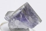 Purple-Zoned Cubic Fluorite Cluster - China #205601-1